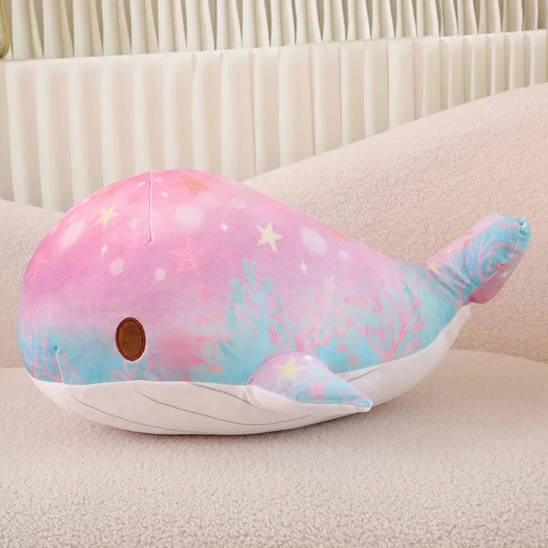 Galaxy Starry Kawaii Blue Pink Whale Plushies 17 Galaxy Starry Kawaii Blue Pink Whale Plushies - Image 15