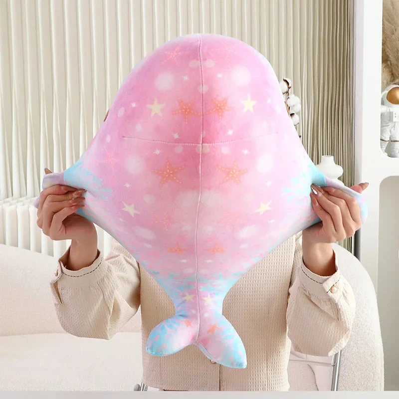 Galaxy Starry Kawaii Blue Pink Whale Plushies 14 Galaxy Starry Kawaii Blue Pink Whale Plushies - Image 12