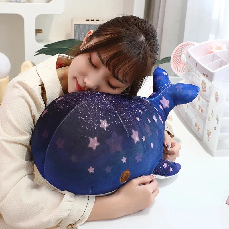 Galaxy Starry Kawaii Blue Pink Whale Plushies 11 Galaxy Starry Kawaii Blue Pink Whale Plushies - Image 9