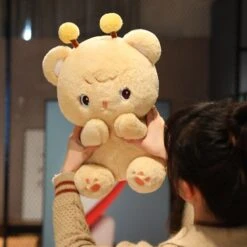 Gem The Bumble Bee Brown Bear Plushie -Kawaii Store kawaiies plushies plush softtoy gem the bumble bee brown bear plushie new soft toy 245152