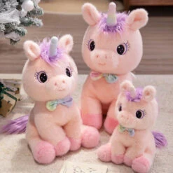 Gentle Rainbow Unicorn Plush -Kawaii Store kawaiies plushies plush softtoy gentle rainbow unicorn plush soft toy 617451