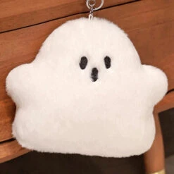 Ghost White Cloud Plush Pillow -Kawaii Store kawaiies plushies plush softtoy ghost white cloud plush pillow soft toy 15cmx20cm pendant 843239