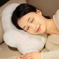 Ghost White Cloud Plush Pillow -Kawaii Store kawaiies plushies plush softtoy ghost white cloud plush pillow soft toy 724437