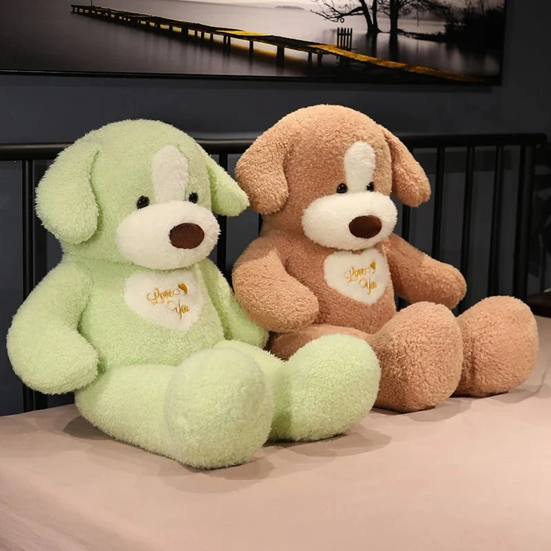 Giant 35in Fluffy Dog Teddy Bear Soft Toy 4 Giant 35in Fluffy Dog Teddy Bear Soft Toy - Image 2