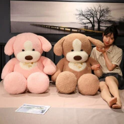 Giant 35in Fluffy Dog Teddy Bear Soft Toy 15 Giant 35in Fluffy Dog Teddy Bear Soft Toy -Kawaii Store kawaiies plushies plush softtoy giant 35in fluffy dog teddy bear soft toy soft toy 280229