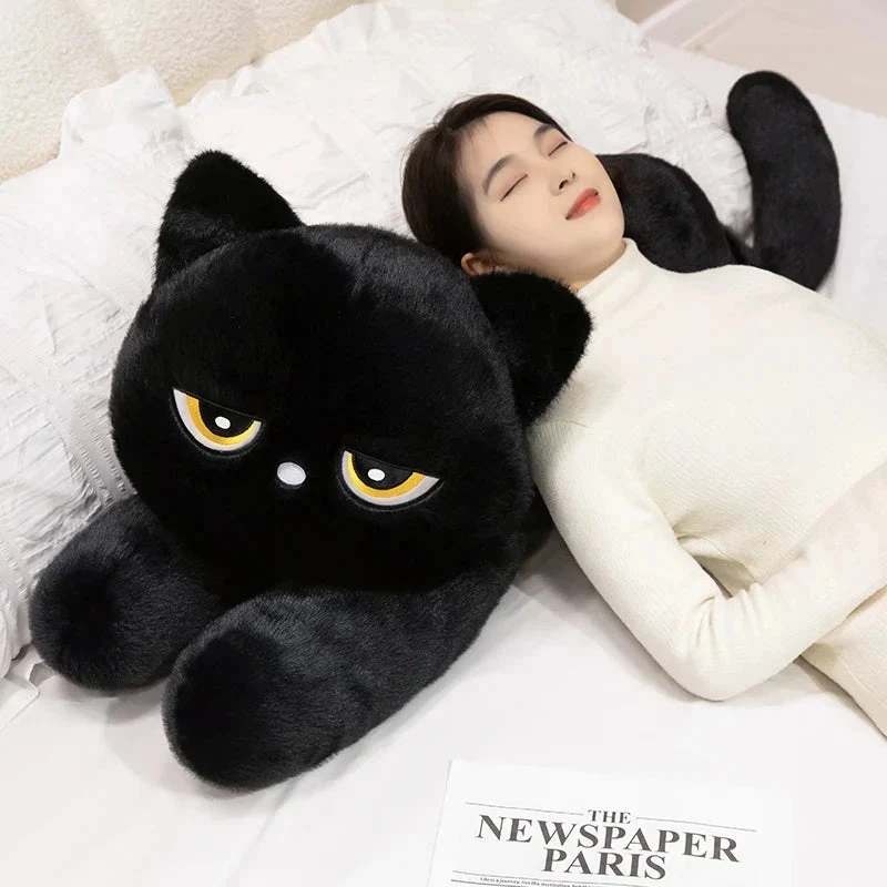 Giant Black Grey Cat Plushies 16 Giant Black Grey Cat Plushies - Image 14