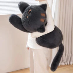 Giant Black Grey Cat Plushies 26 Giant Black Grey Cat Plushies -Kawaii Store kawaiies plushies plush softtoy giant black grey cat plushies soft toy 810910