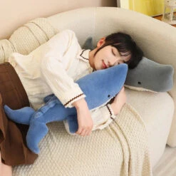 Giant Blue Gray Whale Plushies -Kawaii Store kawaiies plushies plush softtoy giant blue gray whale plushies soft toy 285978