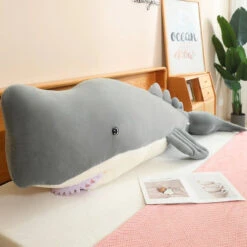 Giant Blue Gray Whale Plushies -Kawaii Store kawaiies plushies plush softtoy giant blue gray whale plushies soft toy 774865