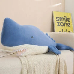 Giant Blue Gray Whale Plushies -Kawaii Store kawaiies plushies plush softtoy giant blue gray whale plushies soft toy 846814