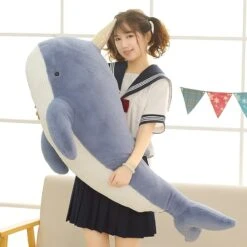 Giant Blue Pink Narwhal Plushies -Kawaii Store kawaiies plushies plush softtoy giant blue pink narwhal plushies new soft toy 115762