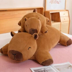 Giant Capybara Snuggle Buddy Plushies -Kawaii Store kawaiies plushies plush softtoy giant capybara snuggle buddy plushies soft toy 254086