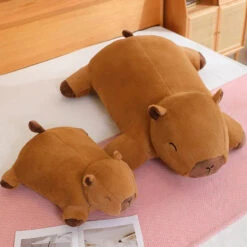 Giant Capybara Snuggle Buddy Plushies -Kawaii Store kawaiies plushies plush softtoy giant capybara snuggle buddy plushies soft toy 283303