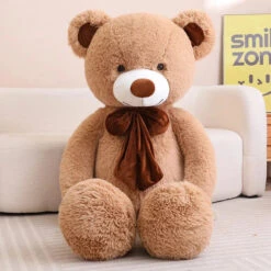 Giant Fluffy Classic Bear Plushies 19 Giant Fluffy Classic Bear Plushies -Kawaii Store kawaiies plushies plush softtoy giant fluffy classic bear plushies soft toy light brown 31in 80cm 499723