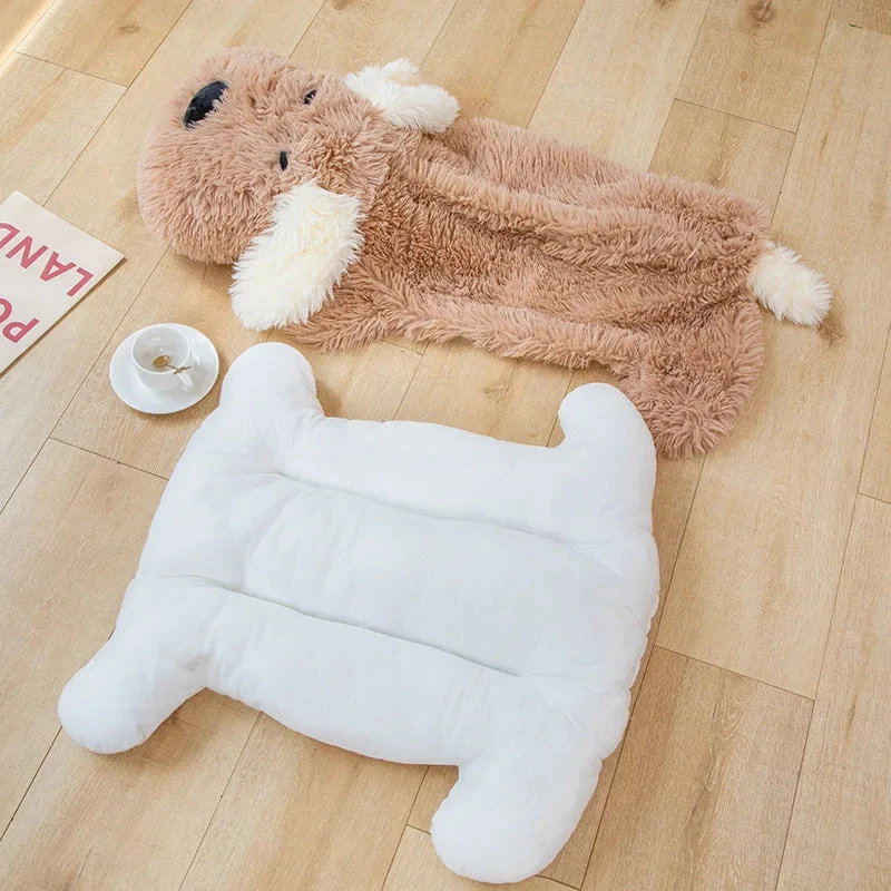 Giant Fluffy Pancake Dog Plushie 11 Giant Fluffy Pancake Dog Plushie - Image 9