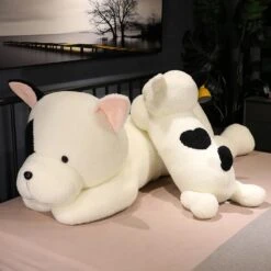 Giant Fluffy Spotty White Black Dog Plushie -Kawaii Store kawaiies plushies plush softtoy giant fluffy spotty white black dog plushie soft toy 897981
