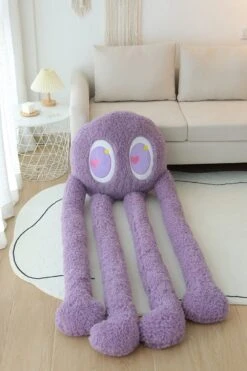 Giant Fuzzy 4 Legged Octopus Plushie -Kawaii Store kawaiies plushies plush softtoy giant fuzzy 4 legged octopus plushie new soft toy 683044