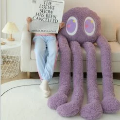 Giant Fuzzy 4 Legged Octopus Plushie -Kawaii Store kawaiies plushies plush softtoy giant fuzzy 4 legged octopus plushie new soft toy 708940