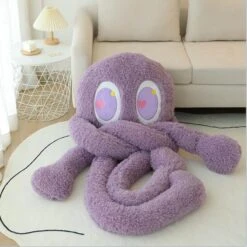 Giant Fuzzy 4 Legged Octopus Plushie -Kawaii Store kawaiies plushies plush softtoy giant fuzzy 4 legged octopus plushie new soft toy purple 63in 160cm 988520