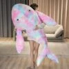 Giant Galaxy Fluffy Whale Plushie -Kawaii Store kawaiies plushies plush softtoy giant galaxy fluffy whale plushie soft toy 583511