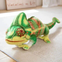 Giant Green Chameleon Plushie -Kawaii Store kawaiies plushies plush softtoy giant green chameleon plushie soft toy 31in 80cm 162557