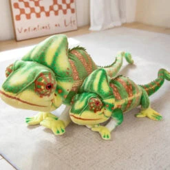 Giant Green Chameleon Plushie -Kawaii Store kawaiies plushies plush softtoy giant green chameleon plushie soft toy 427840