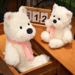 Giant White West Highland Dog Plushie -Kawaii Store kawaiies plushies plush softtoy giant white west highland dog plushie soft toy 459910