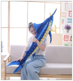 Giant Yellowfin Tuna Plushies -Kawaii Store kawaiies plushies plush softtoy giant yellowfin tuna plushies soft toy 344089