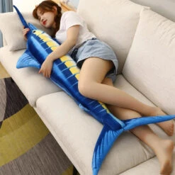 Giant Yellowfin Tuna Plushies -Kawaii Store kawaiies plushies plush softtoy giant yellowfin tuna plushies soft toy 899997