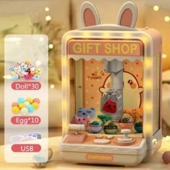 Gift Shop Pink Green Mini Claw Machines -Kawaii Store kawaiies plushies plush softtoy gift shop pink green mini claw machines new toys pink 40pcs 369401