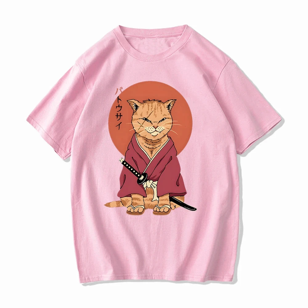 Apparel Ginger Samurai Cat Sun Unisex Tee 8 Apparel Ginger Samurai Cat Sun Unisex Tee - Image 6
