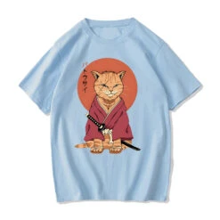 Apparel Ginger Samurai Cat Sun Unisex Tee 19 Apparel Ginger Samurai Cat Sun Unisex Tee -Kawaii Store kawaiies plushies plush softtoy ginger samurai cat sun unisex tee apparel 870593