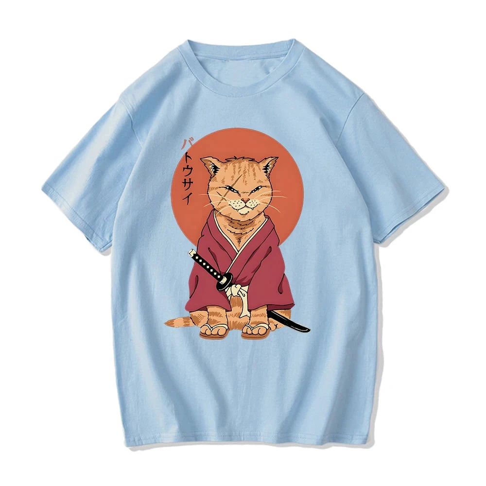 Apparel Ginger Samurai Cat Sun Unisex Tee 12 Apparel Ginger Samurai Cat Sun Unisex Tee - Image 10