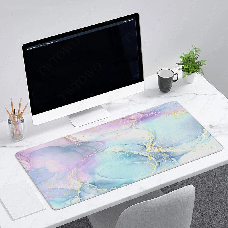 Accessories Glitter Rainbow Marble High Quality Large Mouse Pad 3 Accessories Glitter Rainbow Marble High Quality Large Mouse Pad