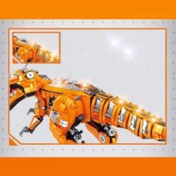 Golden Carnosaurus Building Blocks -Kawaii Store kawaiies plushies plush softtoy golden carnosaurus building blocks new build it 181045