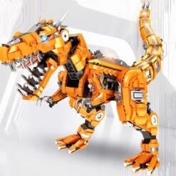 Golden Carnosaurus Building Blocks -Kawaii Store kawaiies plushies plush softtoy golden carnosaurus building blocks new build it 619395