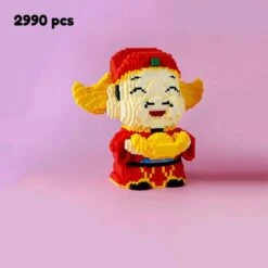 Golden Nugget Lucky Cat And Lucky Man Nano Building Blocks -Kawaii Store kawaiies plushies plush softtoy golden nugget lucky cat and lucky man nano building blocks build it 150984