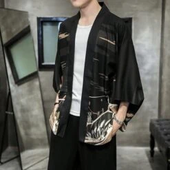 Apparel Golden Wild Autumn And Misty Torii Men Kimono -Kawaii Store kawaiies plushies plush softtoy golden wild autumn and misty torii men kimono kimono 482535