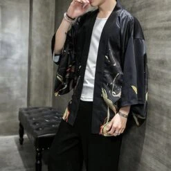 Apparel Golden Wild Autumn And Misty Torii Men Kimono -Kawaii Store kawaiies plushies plush softtoy golden wild autumn and misty torii men kimono kimono 626333