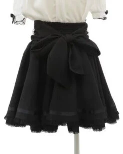 Apparel Gothic Heart Bow High Waist Black Plaid Skirt -Kawaii Store kawaiies plushies plush softtoy gothic heart bow high waist black plaid skirt apparel 697980