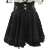 Apparel Gothic Heart Bow High Waist Black Plaid Skirt -Kawaii Store kawaiies plushies plush softtoy gothic heart bow high waist black plaid skirt apparel black s 988899