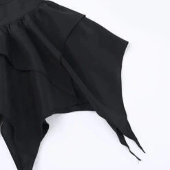 Apparel Gothic Witch Punk Irregular Black Skirt -Kawaii Store kawaiies plushies plush softtoy gothic witch punk irregular black skirt apparel 840322