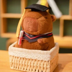 Graduation Scholar Capybara Plush -Kawaii Store kawaiies plushies plush softtoy graduation scholar capybara plush soft toy 257954