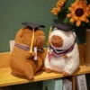 Graduation Scholar Capybara Plush -Kawaii Store kawaiies plushies plush softtoy graduation scholar capybara plush soft toy 358901