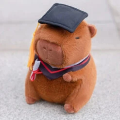 Graduation Scholar Capybara Plush -Kawaii Store kawaiies plushies plush softtoy graduation scholar capybara plush soft toy 993376