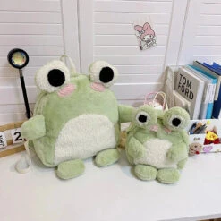 Apparel Green Froggy Plush Backpack -Kawaii Store kawaiies plushies plush softtoy green froggy plush backpack bags 323812