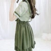Apparel Green Japanese Lolita Cosplay Kawaii Pleated Vintage Long Skirt