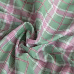 Green Two-Tone Checked Plaid Bedding Set -Kawaii Store kawaiies plushies plush softtoy green two tone checked plaid bedding set bedding sets 729600