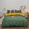 Green Two-Tone Checked Plaid Bedding Set -Kawaii Store kawaiies plushies plush softtoy green two tone checked plaid bedding set bedding sets 847983