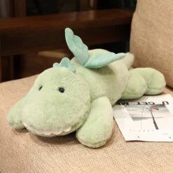 Hajiro The Goofy Green Dinosaur Plushie -Kawaii Store kawaiies plushies plush softtoy hajiro the goofy green dinosaur plushie soft toy 101245